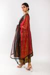 Shop_Prahnaaya_Dupatta Silk Organza, Kurta Handwoven Zari, Lining Draped Set_Online_at_Aza_Fashions