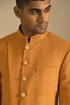 Dhruv Vaish Yellow Silk Sherwani Set at Aza Fashions Dhruv Vaish_Yellow Silk Sherwani Set _at_Aza_Fashions