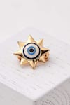 Buy_Outhouse_Gold Plated Eye Promise Trinity Brooch_at_Aza_Fashions