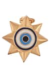 Outhouse_Gold Plated Eye Promise Trinity Brooch_Online_at_Aza_Fashions