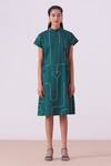 Buy_The Summer House_Green Daiena Printed Midi Dress_Online_at_Aza_Fashions