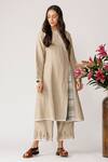 Payal Pratap Beige Linen Round Tunic Online at Aza Fashions Payal Pratap_Beige Linen Round Tunic _Online_at_Aza_Fashions