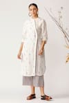 Payal Pratap_White Handloom Cotton Tunic _Online_at_Aza_Fashions