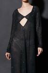 Itrh_Black Net Embellishment Crystal V Neck Bella And Bloom Gown With Bralette _Online_at_Aza_Fashions