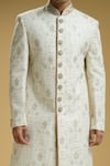 Kommal Sood Off White Silk, Cotton Embroidery Sherwani Set Online at Aza Fashions Kommal Sood_Off White Silk, Cotton Embroidery Sherwani Set _Online_at_Aza_Fashions