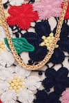 Richa Gupta_Multi Color Embroidery Crochet Clutch With Sling _Online_at_Aza_Fashions