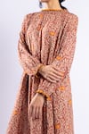 Doodlage_Orange Modal Jaylen Floral Print Tunic_Online_at_Aza_Fashions