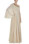 Buy_Bhumika Sharma_Off White Ivory Off-shoulder Gown With Sequin Embroidery_at_Aza_Fashions