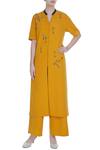 Buy Shahin Mannan Yellow Vintage Key Bead Embroidered Kurta Set at Aza Fashions Buy_Shahin Mannan_Yellow Vintage Key Bead Embroidered Kurta Set_at_Aza_Fashions