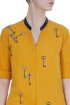 Shahin Mannan Yellow Vintage Key Bead Embroidered Kurta Set at Aza Fashions Shahin Mannan_Yellow Vintage Key Bead Embroidered Kurta Set_at_Aza_Fashions