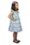 Ribbon Candy_White Printed Dress For Girls_Online_at_Aza_Fashions