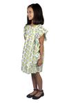 Shop_Ribbon Candy_White Ruffle Sleeve Dress For Girls_Online_at_Aza_Fashions