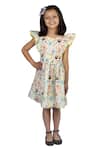 Buy_Ribbon Candy_White Cotton Printed Dress _Online_at_Aza_Fashions