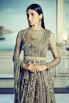 Buy_Sabyasachi_Embroidered Anarkali With Dupatta_at_Aza_Fashions