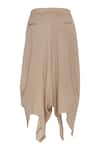 Urvashi Kaur_Brown Draped Pants  _Online_at_Aza_Fashions