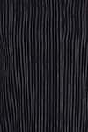 Urvashi Kaur_Black Cotton Collared Striped Panel Shirt With Tie-up Sleeve _at_Aza_Fashions
