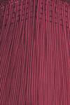 Urvashi Kaur_Pink V Neck Organic Cotton Tiered Gown  _at_Aza_Fashions