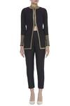 Buy Neeta Lulla Black Sequin Embroidered Front Open Jacket With Pants Online at Aza Fashions Buy_Neeta Lulla_Black Sequin Embroidered Front Open Jacket With Pants_Online_at_Aza_Fashions