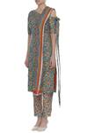 Buy_Surendri_Blue Floral Printed Kurta Set _Online_at_Aza_Fashions