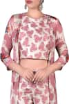 Buy_Nautanky_Pink Printed Round Crop Top With Pants And Shrug _Online_at_Aza_Fashions