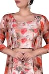 Shop_Nautanky_Pink Printed Crop Top With Pants And Shrug _Online_at_Aza_Fashions