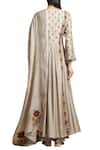 Shop_Sue Mue_Off White Embroidered Anarkali Kurta And Palazzo Set _at_Aza_Fashions