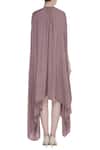 Shop_Bohame_Purple Round Silk Draped Dress _at_Aza_Fashions