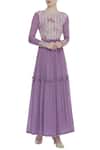 Buy_Bohame_Purple Round Tiered Maxi Dress _at_Aza_Fashions