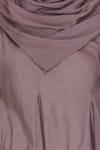 Bohame_Purple Cowl Asymmetric Top _at_Aza_Fashions