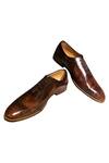 Buy_Artimen_Brown Leather Brogue Shoes _at_Aza_Fashions