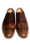 Shop_Artimen_Brown Leather Brogue Shoes _at_Aza_Fashions