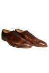 Artimen_Brown Leather Brogue Shoes _Online_at_Aza_Fashions