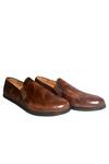 Artimen_Brown Leather Brogue Shoes_Online_at_Aza_Fashions