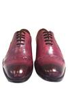 Shop_Artimen_Pink Leather Brogue Shoes _at_Aza_Fashions
