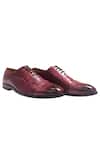 Artimen_Pink Leather Brogue Shoes _Online_at_Aza_Fashions