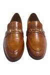 Shop_Artimen_Brown Plain Horsebit Block Heel Loafers  _at_Aza_Fashions