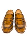 Shop_Artimen_Brown Block Heel Square Toe Shoes_at_Aza_Fashions