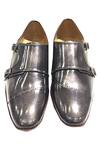 Shop_Artimen_Grey Leather Almond Toe Shoes_at_Aza_Fashions