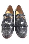 Shop_Artimen_Black Plain Leather Tassel Loafers _at_Aza_Fashions