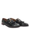 Artimen_Black Plain Leather Tassel Loafers _Online_at_Aza_Fashions