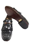 Buy_Artimen_Black Plain Leather Tassel Loafers _Online_at_Aza_Fashions