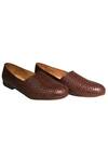 Buy_Artimen_Brown Plain Classic Wooven Shoes  _at_Aza_Fashions