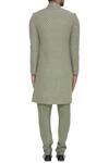 Shop Sva By Sonam & Paras Modi Green Raw Silk Embroidered Resham Booti Sherwani Set at Aza Fashions Shop_Sva By Sonam & Paras Modi_Green Raw Silk Embroidered Resham Booti Sherwani Set_at_Aza_Fashions