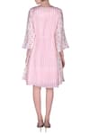 Shop_Nautanky_Pink Cotton Silk Boat Striped Dress _at_Aza_Fashions