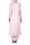 Shop_Nautanky_Pink Cotton Stripe Kurta With Pants  _at_Aza_Fashions