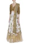 Buy_Neha Mehta Couture_Ivory Hand Embroidered Zardozi Lehenga Set_Online_at_Aza_Fashions