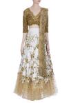 Shop_Neha Mehta Couture_Ivory Hand Embroidered Zardozi Lehenga Set_Online_at_Aza_Fashions