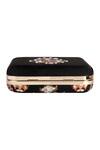 Buy_Puneet Gupta_Black Zardozi And Hand Pearl Embroidered Clutch _Online_at_Aza_Fashions