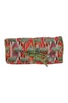 Buy_Puneet Gupta_Red Authentic Printed Jewellery Folder With Tie-up _at_Aza_Fashions