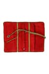 Buy_Puneet Gupta_Red Authentic Printed Jewellery Folder With Tie-up _Online_at_Aza_Fashions